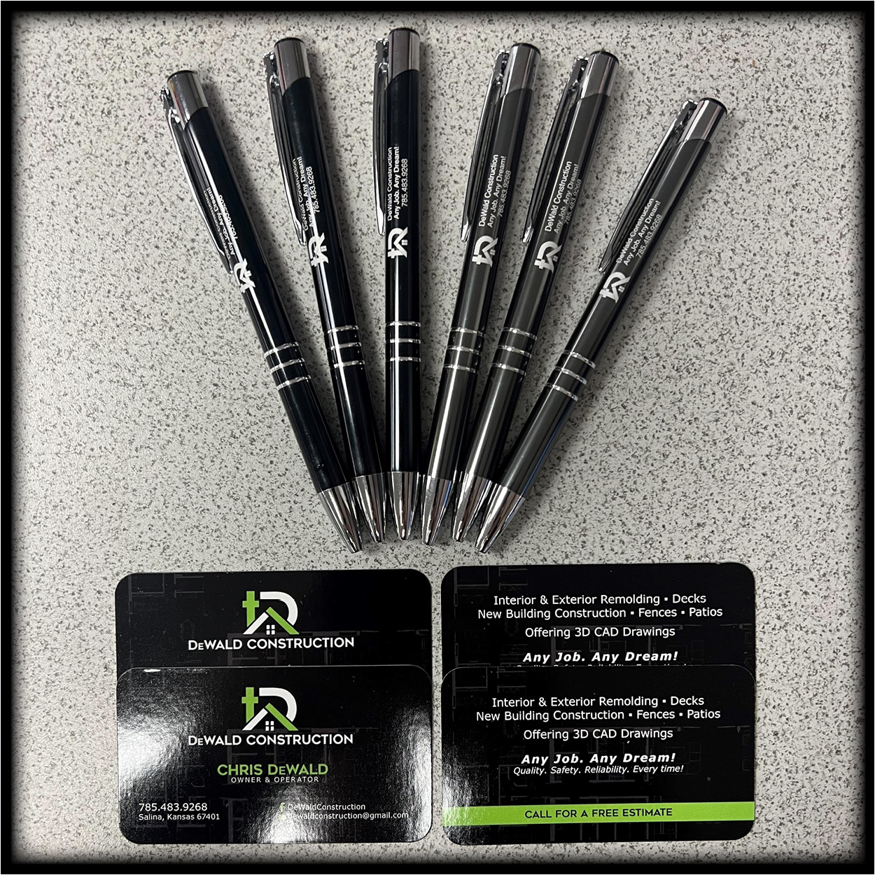 Business Cards & Pens